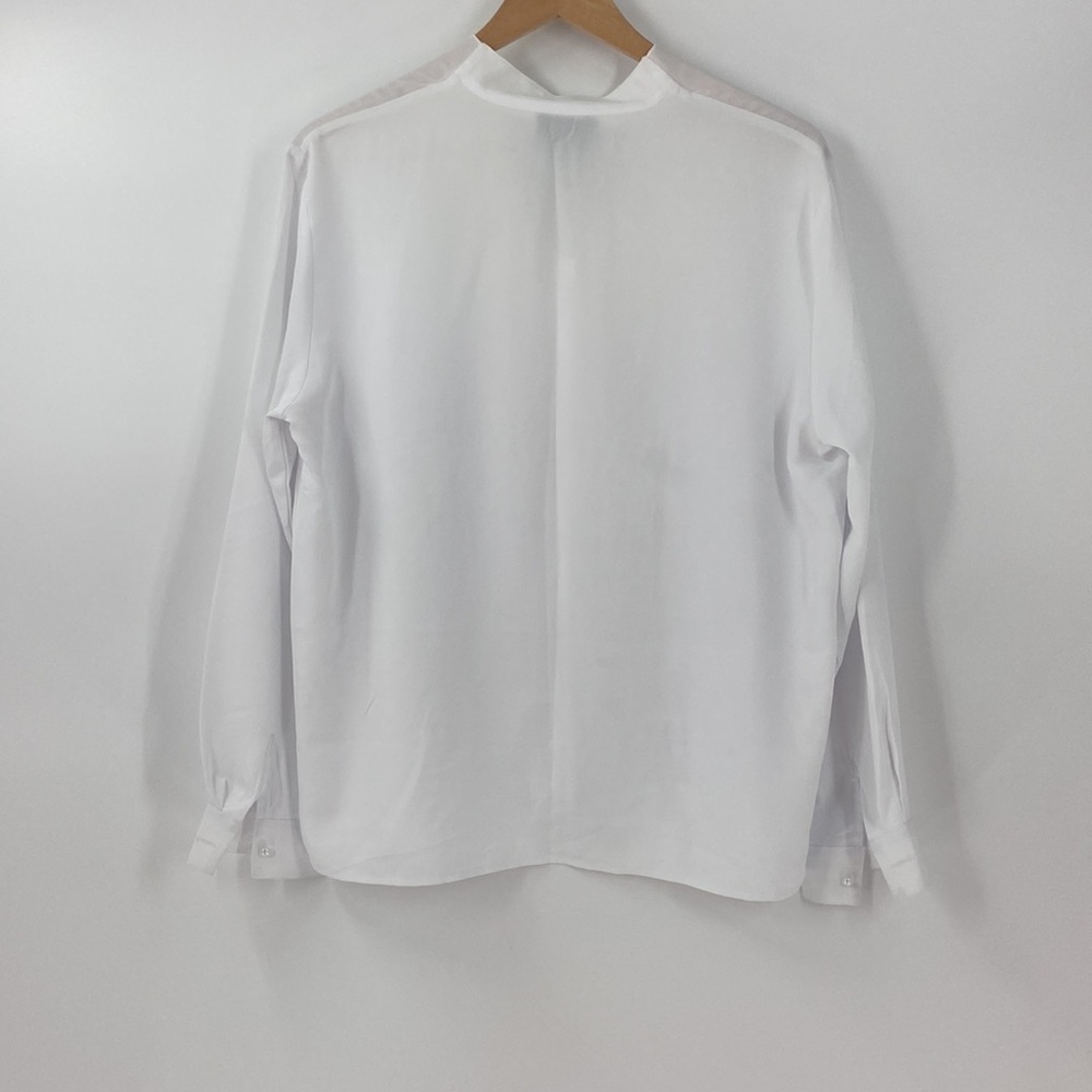 Notations White Button Down Embroidered Detail Bl… - image 7